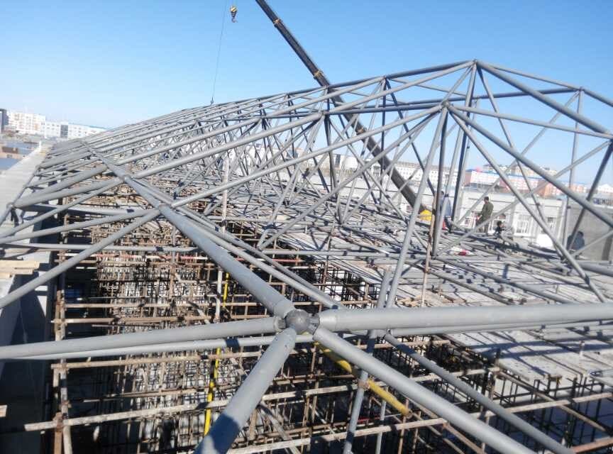 阜阳商贸城屋顶网架工程